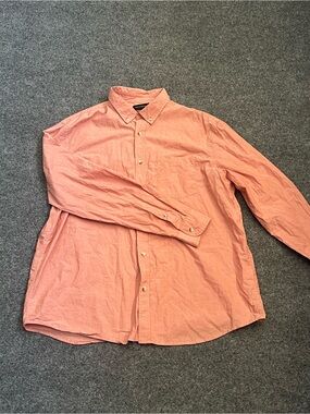 Banana Republic Men's Button-Down Shirt in Coral Pink, XXL